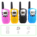 Miniatyrbillede 4 af 5: 2 STK T388 Walkie Talkie Børn 2 Stk Børneradio Walkie-Talkie Børn Fødselsdagsgave Legetøj Til Drenge Piger 100-3000M rækkevidde yellow