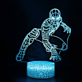 Miniatyrbild 4 av 5: Spiderman serie 3d nattlampa pojke flicka god natt present Vit bas: Färgglad touch 16 16 color remote control