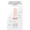 Miniatyrbilde 2 av 5: Bærbar USB Oppladbar Grønnsakskutter med 3 Blader (250ml, Rosa)