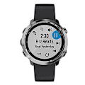 Pikkukuva 2 / 3: 20mm Twill Texture Silicone Smart Watch Strap for GarminMove Luxe/Move Style/Move 3/Move Venu Black K Garmin Forerunner 245