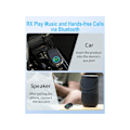 Miniatyrbillede 2 af 5: Bluetooth Transmitter Receiver, 3.5mm Jack til Bluetooth 5.3 Transmitter, 2 i 1 Bluetooth Adapter til Fly, Hovedtelefoner, TV, Fly