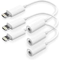 Pikkukuva 1 / 5: Lightning Jack kuulokesovitin 3 Pack 3,5 mm kuuloke Aux Audio Adapter Dongle Kuulokkeet Yhteensopiva iPhone 13/12 Pro Max X/xs/max/xr 7/8 kanssa