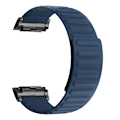Miniatyrbilde 1 av 3: Magnetisk justerbar silikon+metall klokkestropp erstatning for Huawei Watch D Dark Blue