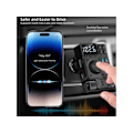 Miniatyrbilde 2 av 4: Multifunksjonell Bluetooth FM-sender for bil Bluetooth 5.3, lydjustering, live stemme (svart)