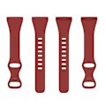 Pikkukuva 2 / 4: For Fitbit Versa 4 / Versa 3 / Sense TPU-ranneke L Dark Red