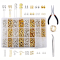 Miniatyrbild 2 av 5: Tillbehör för att tillverka smycken till gör-det-själv Set med verktyg Smycketillbehör 12 Grid 10 Silver