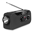 Pikkukuva 1 / 5: Hätätilanne AM/FM/NOAA-sääradio, taskulampulla ja SOS-hälytyksellä (musta)