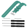 Miniatyrbillede 1 af 5: Silikonearmbånd til SUUNTO CORE All Black Teal