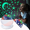 Miniatyrbilde 2 av 5: LED Nattelys Projektor, Roterende Stjerneprojektor Galakselys, USB Barnelampe Takprojektor Rosa