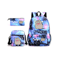 Pikkukuva 1 / 2: Pusheen Fat Cat -opiskelijareppu, kolmiosainen setti-3