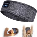 Miniatyrbilde 1 av 5: Bluetooth 5.0 Hodetelefoner Hodebånd Sports Pannebånd Sovetrening Grey