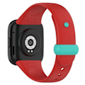 Miniatyrbilde 1 av 5: Klokkearmbånd for Xiaomi Redmi Watch 3 Myk Silikonrem med Knappspenne Red Cyan H Xiaomi Redmi Watch 3