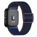 Miniatyrbillede 1 af 5: 20mm/22mm Rem For Amazfit Gts 4/2e/3/gts2 Mini/gtr 4/3/pro/gtr2/47mm/stratos Nylon Elastisk Urarmbånd Amazfit Bip Rem Navy blue 20mm