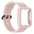 Miniatyrbillede 1 af 5: Passer til Redmi 1/Mi Watch Lite/Redmi 2/Mi Watch2 Lite Monokrom Silikon Integreret Urrem Light Pink