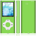 Miniatyrbilde 1 av 3: Mp3-spiller/Mp4-spiller med 64gb/32gb/16gb minne SD-kort Slank klassisk digital LCD-skjerm 1,82 tommers skjerm Mini USB-port med FM-radio, stemme green 16GB