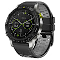 Miniatyrbilde 4 av 5: For Garmin Fenix 7/ 7 Pro Silikonurrem 22mm Dual Color Band med 3 rader hull Black Grey