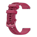 Miniatyrbilde 3 av 5: For Garmin Samsung Polar Huami Huawei 20mm Karbonfiber Silikonklokke Rem Stropp Erstatning Håndleddsrem Wine red, Wine Red H Other Smartwatch Model