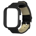 Miniatyrbild 5 av 5: Strap+ Case för Redmi Watch 3 Läder Loop Armband Watch Bumpers Ram Brown