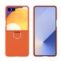 Etui til Samsung Galaxy Z Flip7, slankt med metallring Orange