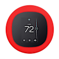 Miniatyrbillede 1 af 5: For Ecobee 3 Lite til Smart Termostat Vægplade Montering Beslag Ærme Silikone Red