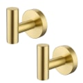 Miniatyrbillede 1 af 5: Badehåndklædekrog Kåbekrog Til badeværelse Køkken Ingen bor Vægmontering Sus 304 Rustfrit Stål Børstet Messing Brushed brass