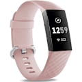 Miniatyrbild 1 av 5: Vattentätt watch Fitness Sportband Armband kompatibelt med Fitbit Charge 4 / Fitbit Charge 3 Se- Multi Color Large PinkSand