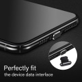 Pikkukuva 4 / 5: 4 kpl pölynestopistokkeita, jotka ovat yhteensopivat iPhonen suojan cover kanssa Black