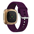 Miniatyrbillede 4 af 4: Til Fitbit Versa 3 silikone urrem Purple