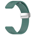 Miniatyrbilde 3 av 5: Silikon 26mm Foldbar Sølvspenne Rem for Garmin Fenix 7x/7x Solar/tactix 7 Pro Green