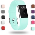 Miniatyrbild 1 av 5: Ersättningsband som är kompatibla för Fitbit Charge 2, Classic & Special Edition justerbara sportarmband Large Teal