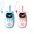 Pikkukuva 1 / 2: 2kpl Walkie Talkie Kids Ladattava 1000mAh Akku lähetin-vastaanotin Lasten Langaton Puhelin Puhuva Lasten Syntymäpäivälahjat Poika Tyttö blue pink