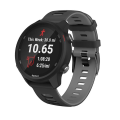 Miniatyrbilde 2 av 5: 22 mm for Garmin Vivoactive 4 / Venu 2 Universal tofarget silikonklokkerem ZUM Black Grey