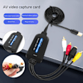 Miniatyrbilde 4 av 4: Usb 2.0 videoopptakskort enkeltkanals USB-opptakskort Av-opptaksenhet stasjonsfri digital konverter