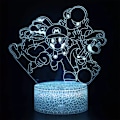 Miniatyrbillede 5 af 5: Super Mario Bros 3D LED Natlampe 7 Farver Skiftende Touch Control Skrivebordslampe△↑ A