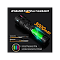 Miniatyrbild 3 av 5: Hög Lumen Ficklampor 3000 Lumen Uppladdningsbara LED Ficklampor Super Stark Ficklampa 5 Lägen Batteridriven Ficklampa