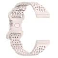 Miniatyrbild 3 av 4: Silikonarmband för Fitbit Versa 4 / 3 / Sense 1 / 2 Official Moon White