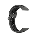 Miniatyrbillede 4 af 5: Dualfarvet metalspænde justerbar silikoneurrem 22mm til Huawei Watch 3/Watch 3 Pro Multicolor B