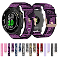 Pikkukuva 5 / 5: Garmin Forerunner 55 20mm nailonpunottu kellon ranneke UEK Grey