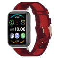 Miniatyrbild 5 av 5: För HuaweiWatch Fit 2 för Smart Watch Nylon Loop Strap Armband Andas handled Purple stripe
