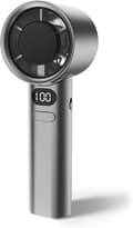 Blæser - Mini Håndholdt 120 Hastighed - USB Genopladelig, Med Digitalt Display (Grå)