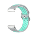 Miniatyrbilde 2 av 4: To-fargets silikonklokkebånd for Fitbit Versa 3 Grey Teal