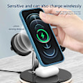 Miniatyrbillede 3 af 5: Bærbar Base Hjemmekontor Skrivebord til Telefon/Ur/Høretelefon Hurtig Opladningsdock