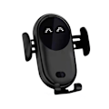 Miniatyrbilde 1 av 2: Smart Car Trådløs Lader Telefonholder Smart Automatisk Sensor Biltelefonholder Black