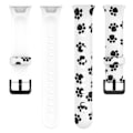 Miniatyrbilde 5 av 5: For Xiaomi Mi Band 7 Pro Sport Band Soft Silicone Pattern Printing Replacement Wristband, Standard Size Footprints