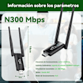 Miniatyrbild 5 av 5: Wi-Fi Förstärkare, Wi-Fi Repeater Extender Point 2.4Ghz 300Mbps (Svart)