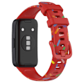 Pikkukuva 5 / 5: Huawei Band 8:lle suunniteltu silikoniranneke Red, Red B Huawei Band 8