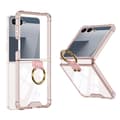 Etui til Samsung Galaxy Z Flip 7, med hengselbeskyttelse og ringholder Light pink