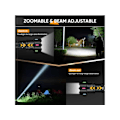 Miniatyrbillede 2 af 5: Høj Lumen Lommelygter 3000 Lumen Genopladelige LED Lommelygter Super Lys Lommelygte 5 Tilstande Batteridrevet Lommelygte