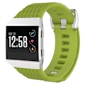Pikkukuva 4 / 4: For Fitbit Ionic Dragon Scale Texture Silicone Watch Band with Buckle, Size:S(White) S Lime Green