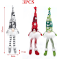 Miniatyrbild 2 av 5: Jultomtedekoration,lysande jultomte,jultomteplyschdocka,led miniatyrfigurer Set med 3 för öppen spis i sovrummet